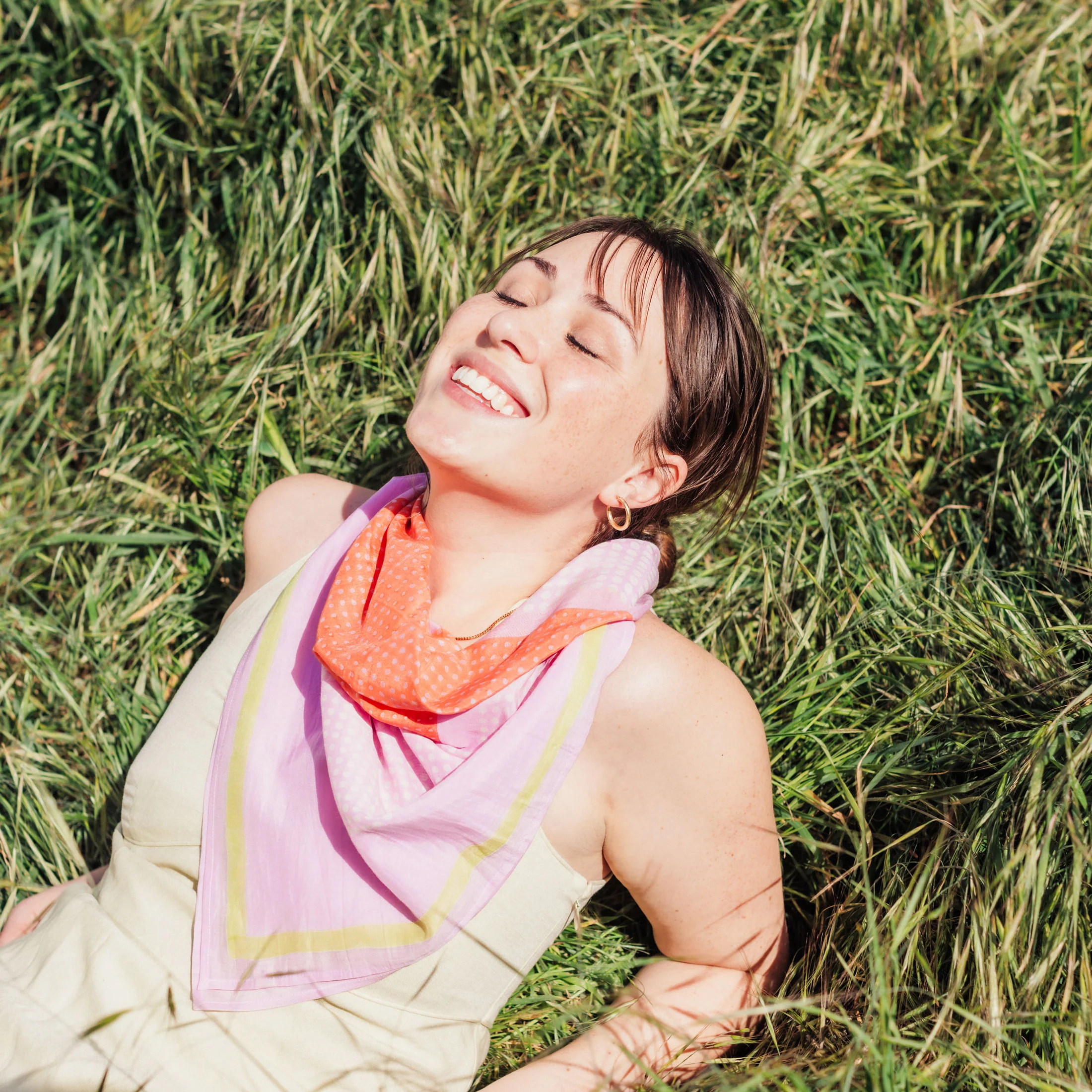 Bernadette | Square Scarf | Lavender - Image 6