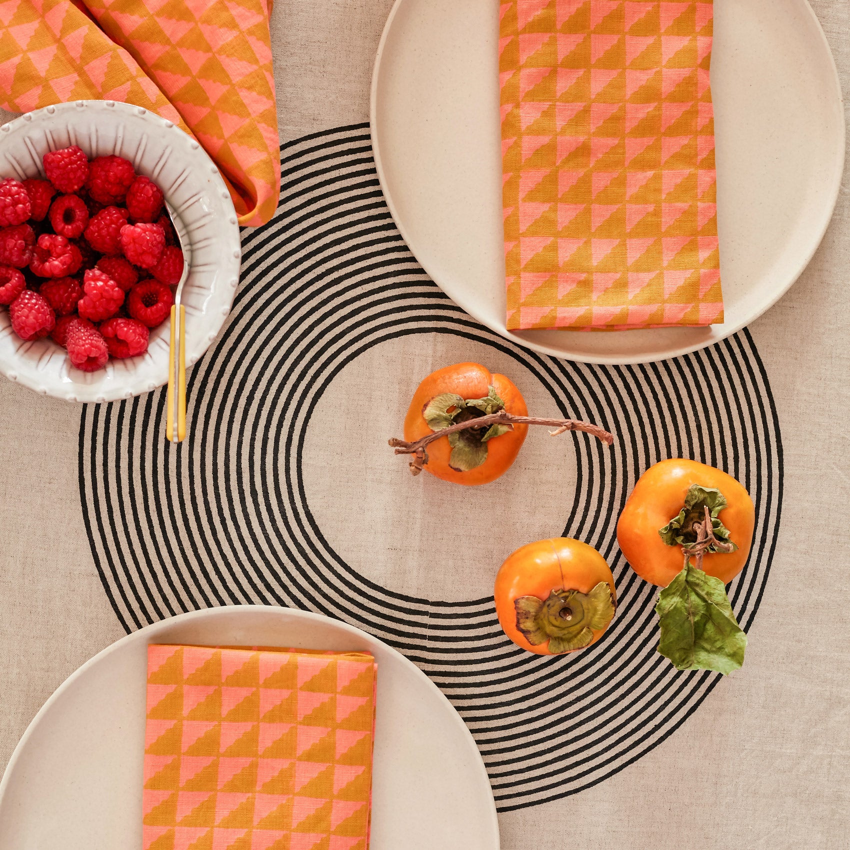 Crane Tablecloth | Flax - Image 3