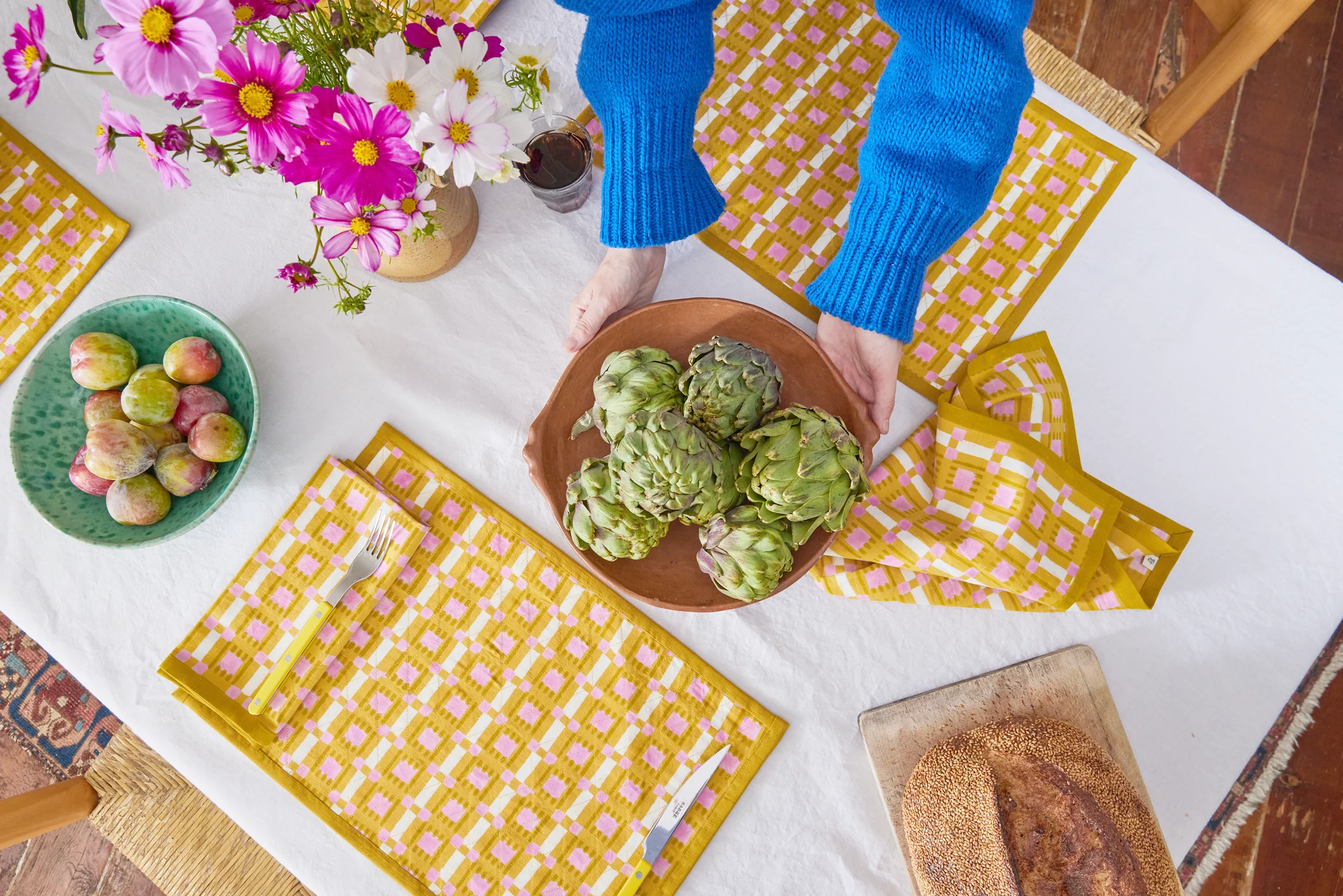 Desert Plaid Napkin - Image 8