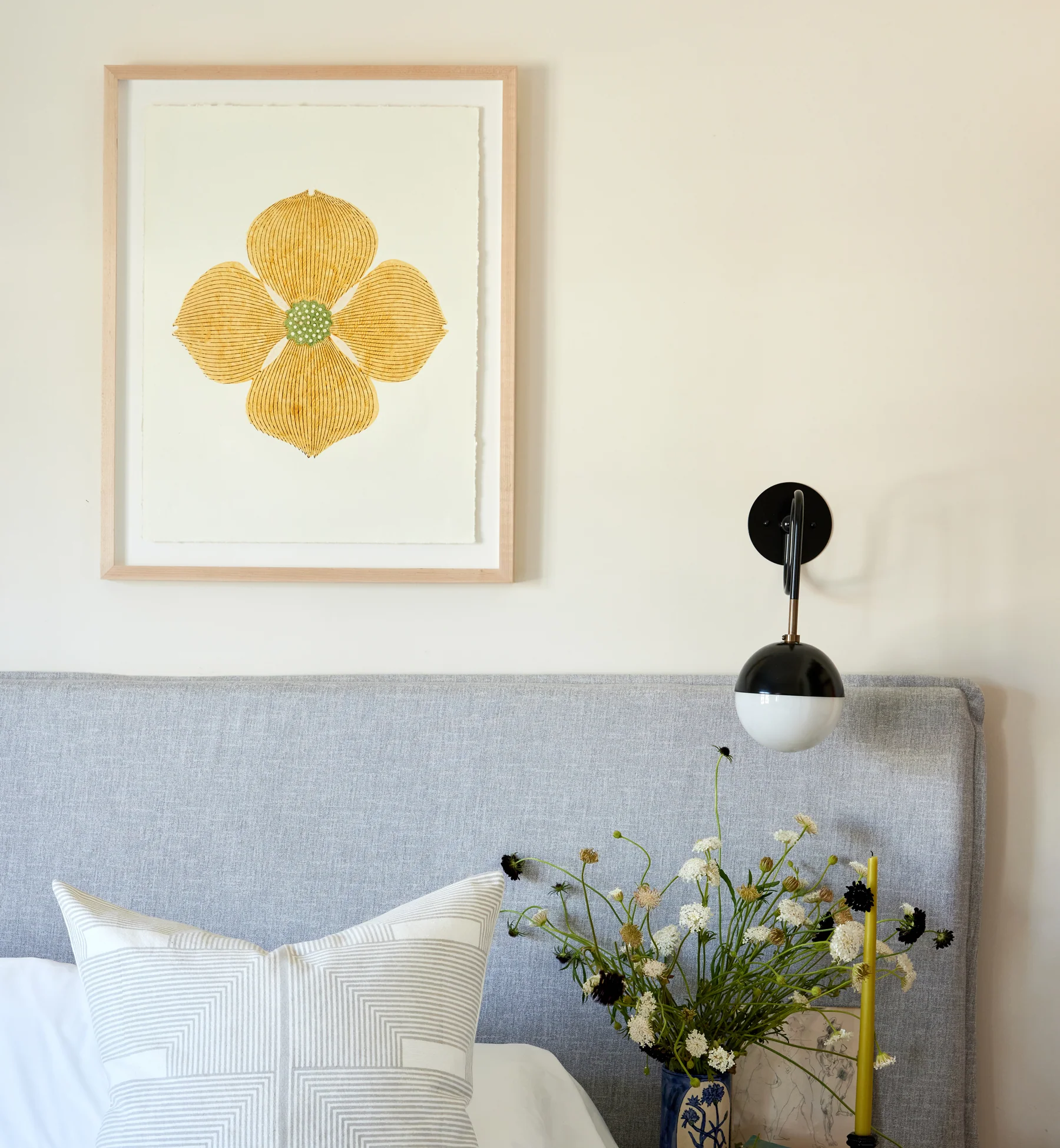 Dogwood | White | Woodblock Print - Image 4