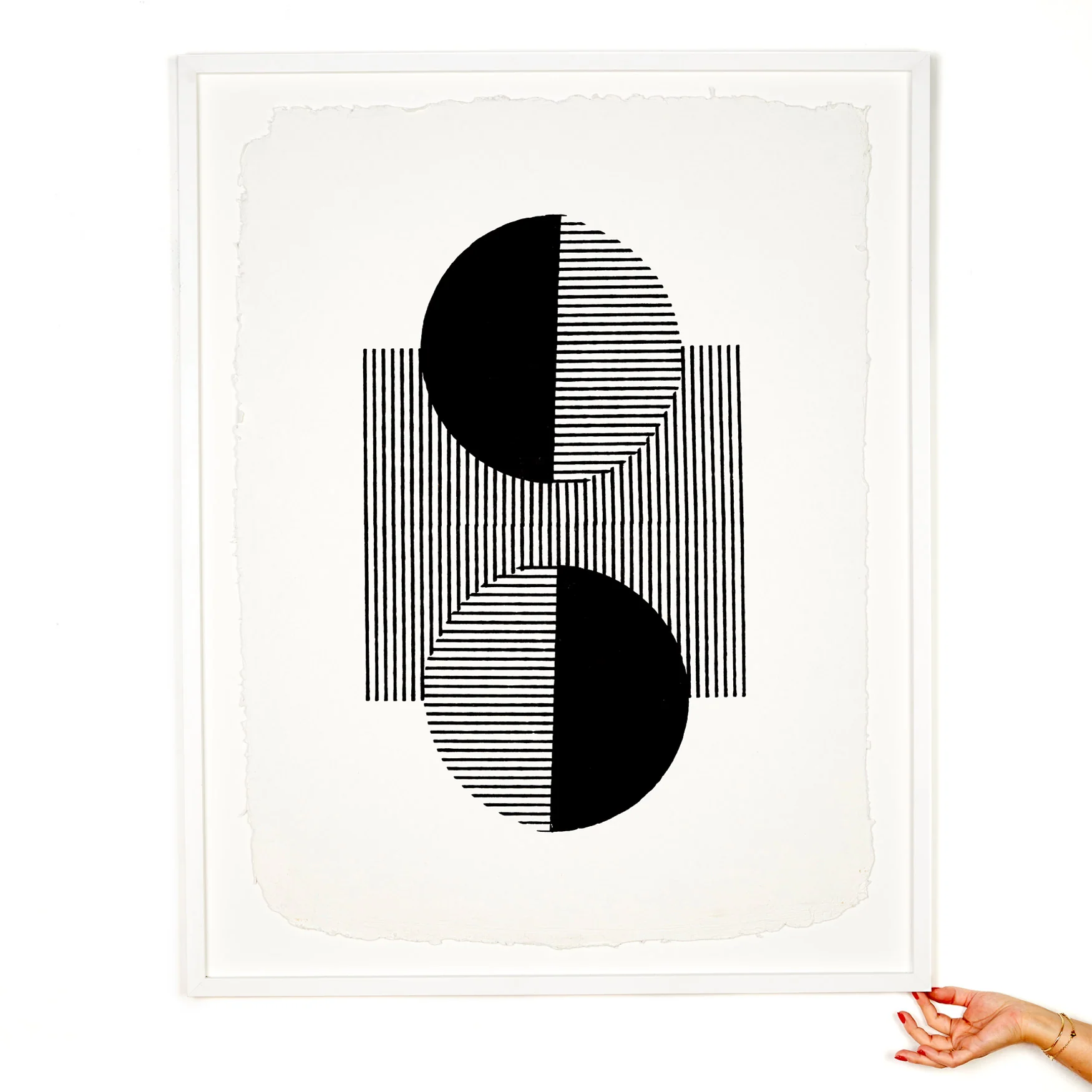 Eclipse | Black | Woodblock Print - Image 5