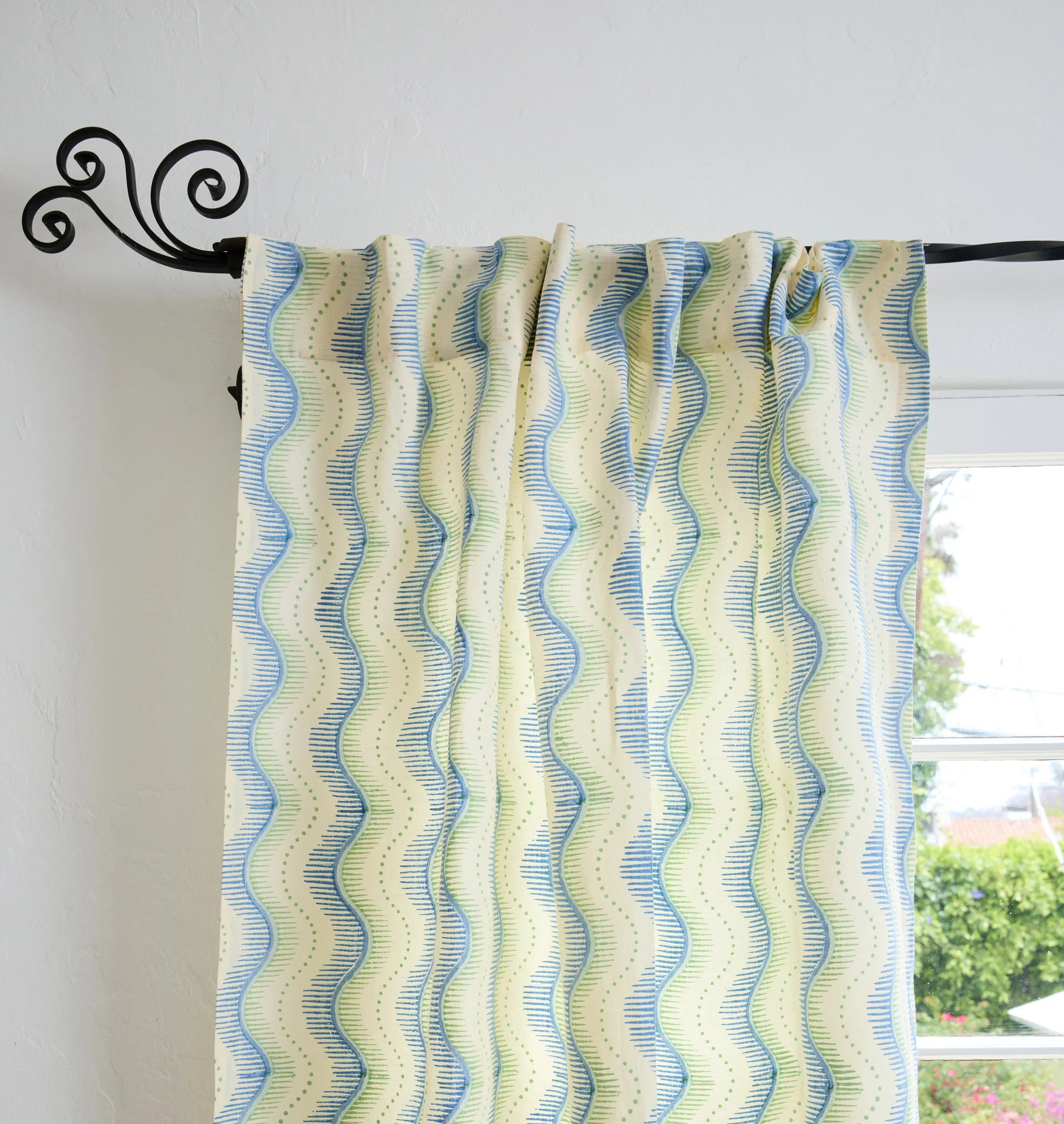 Little Zipper Curtain | Aqua - Image 5