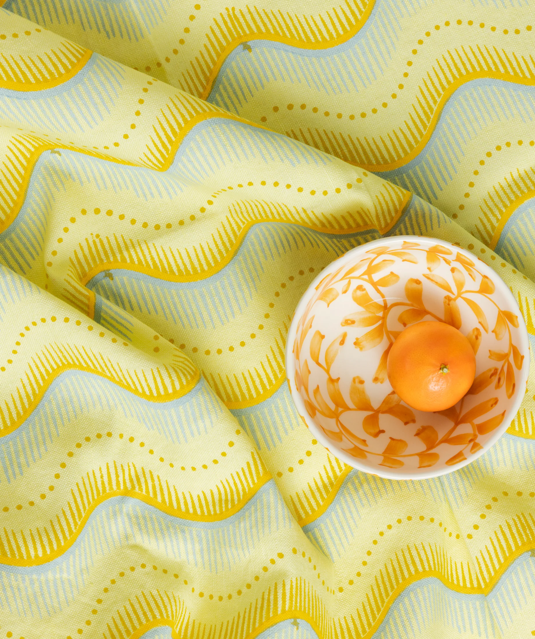 Little Zipper Fabric Swatch | Lemon - Image 2