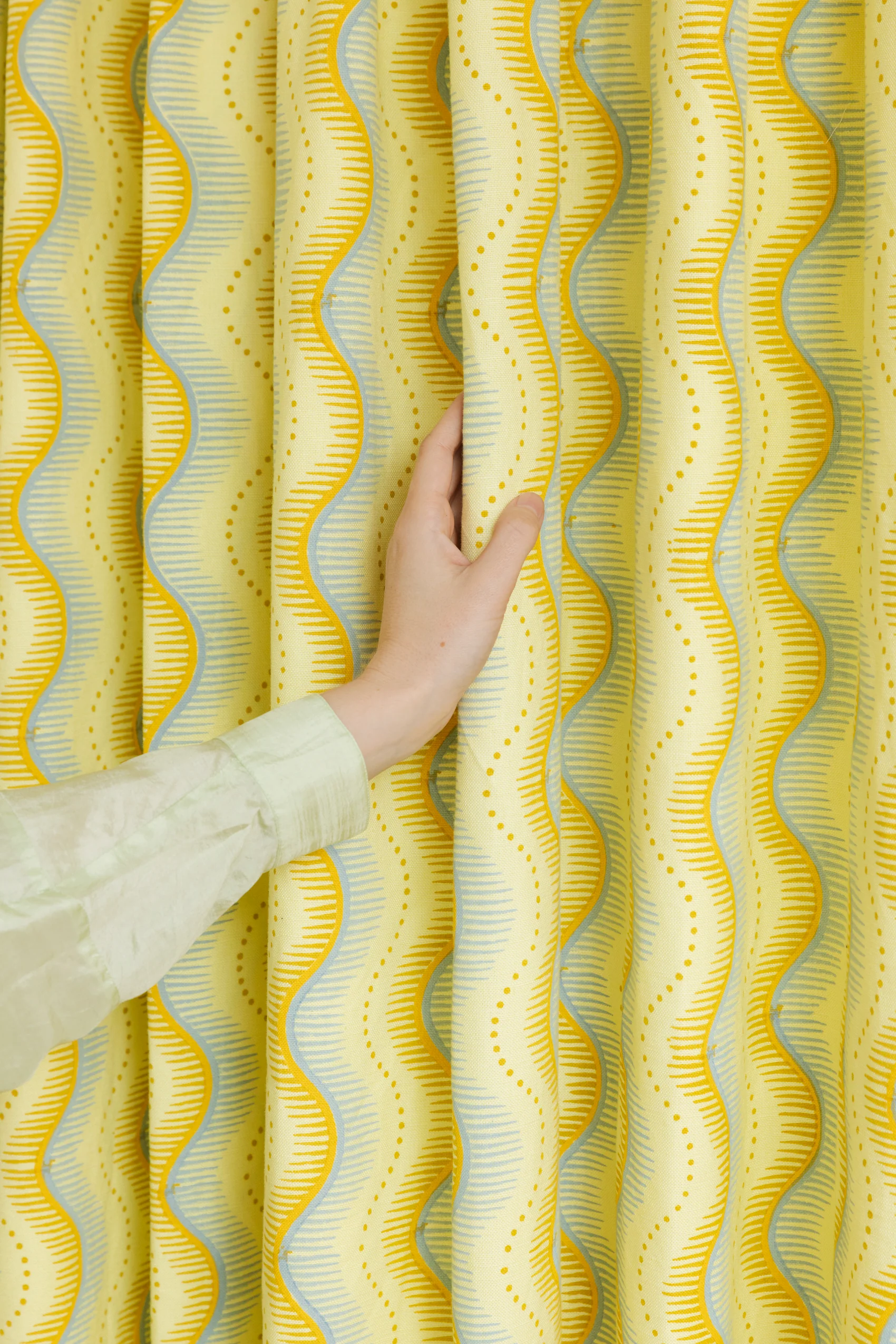Little Zipper Fabric Swatch | Lemon - Image 5