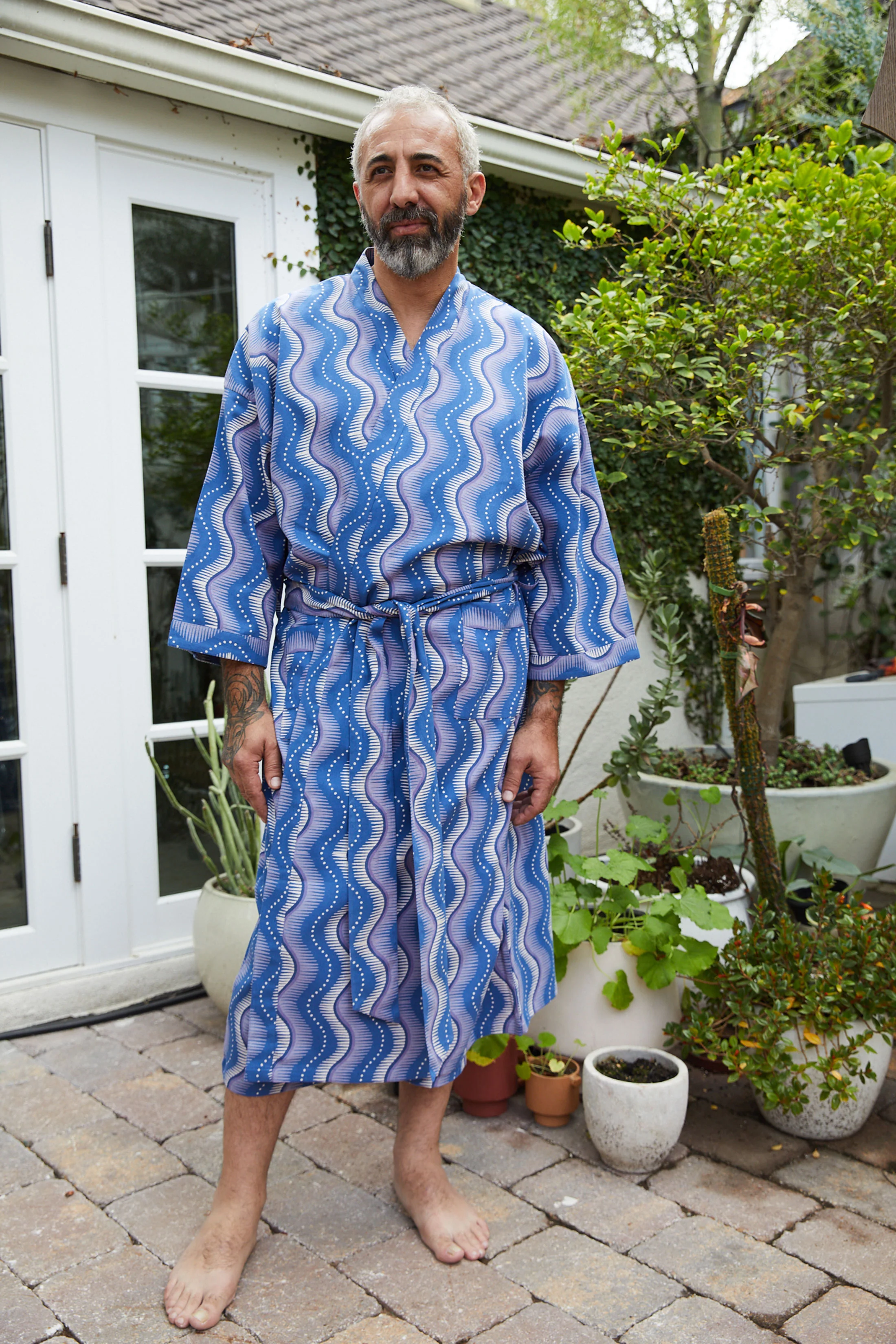 Little Zipper Robe | Delft - Image 3