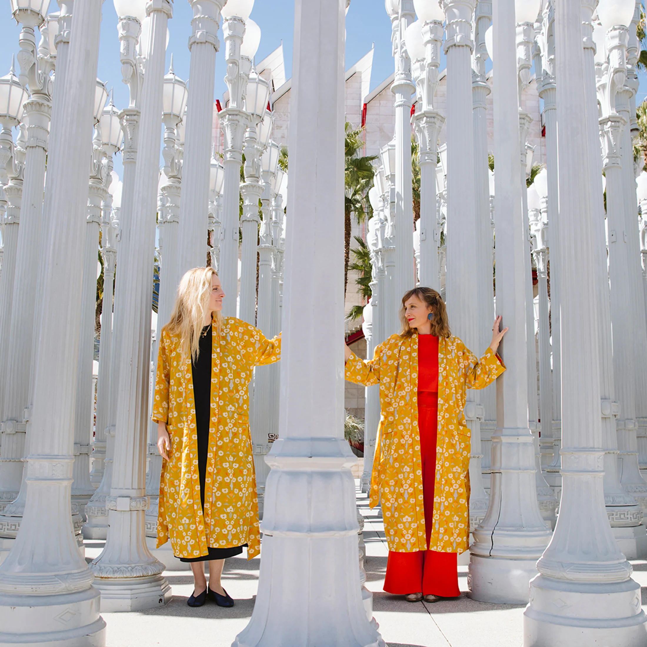Ochre California Poppies Robe - Image 10