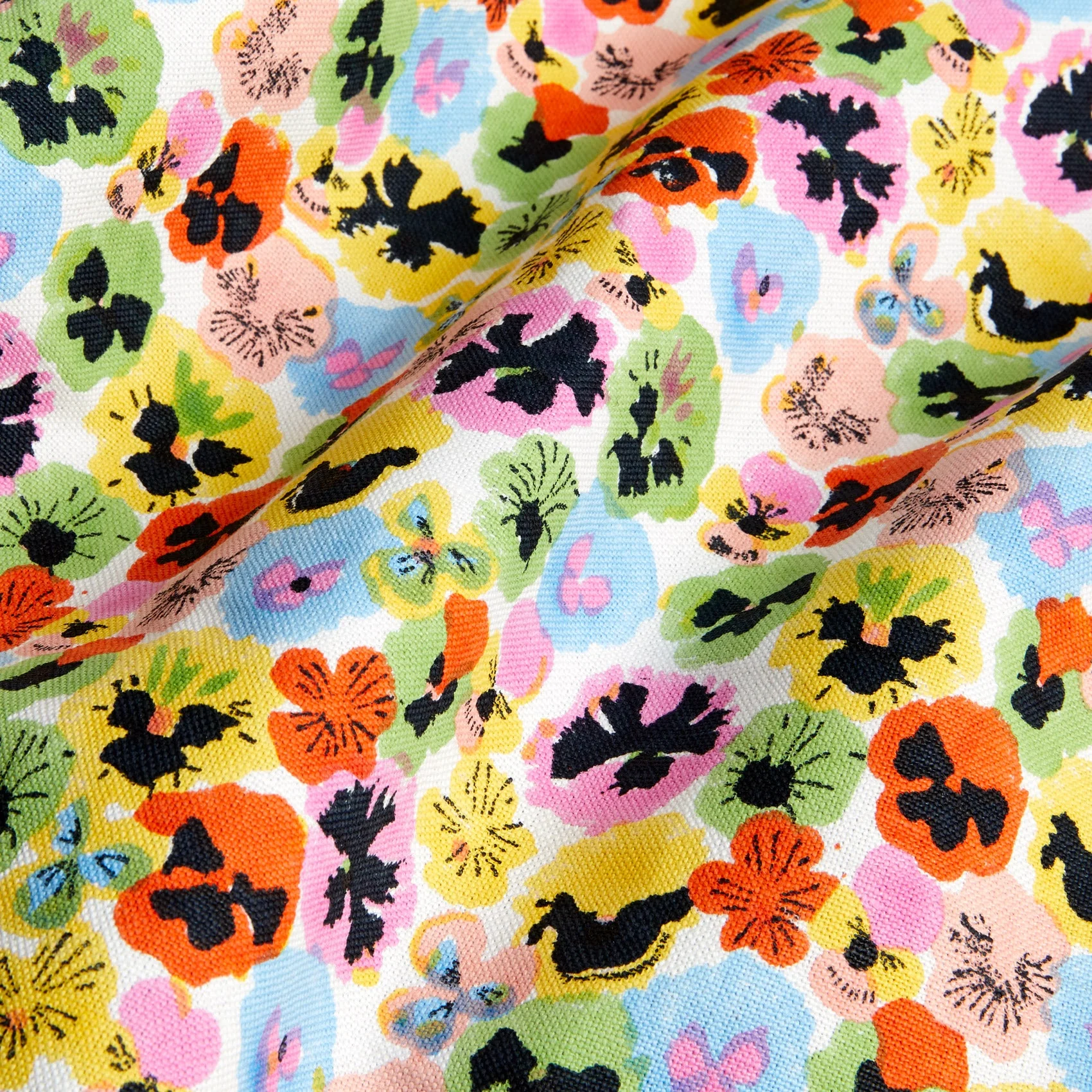 Pansies Fabric Swatch | Warhol