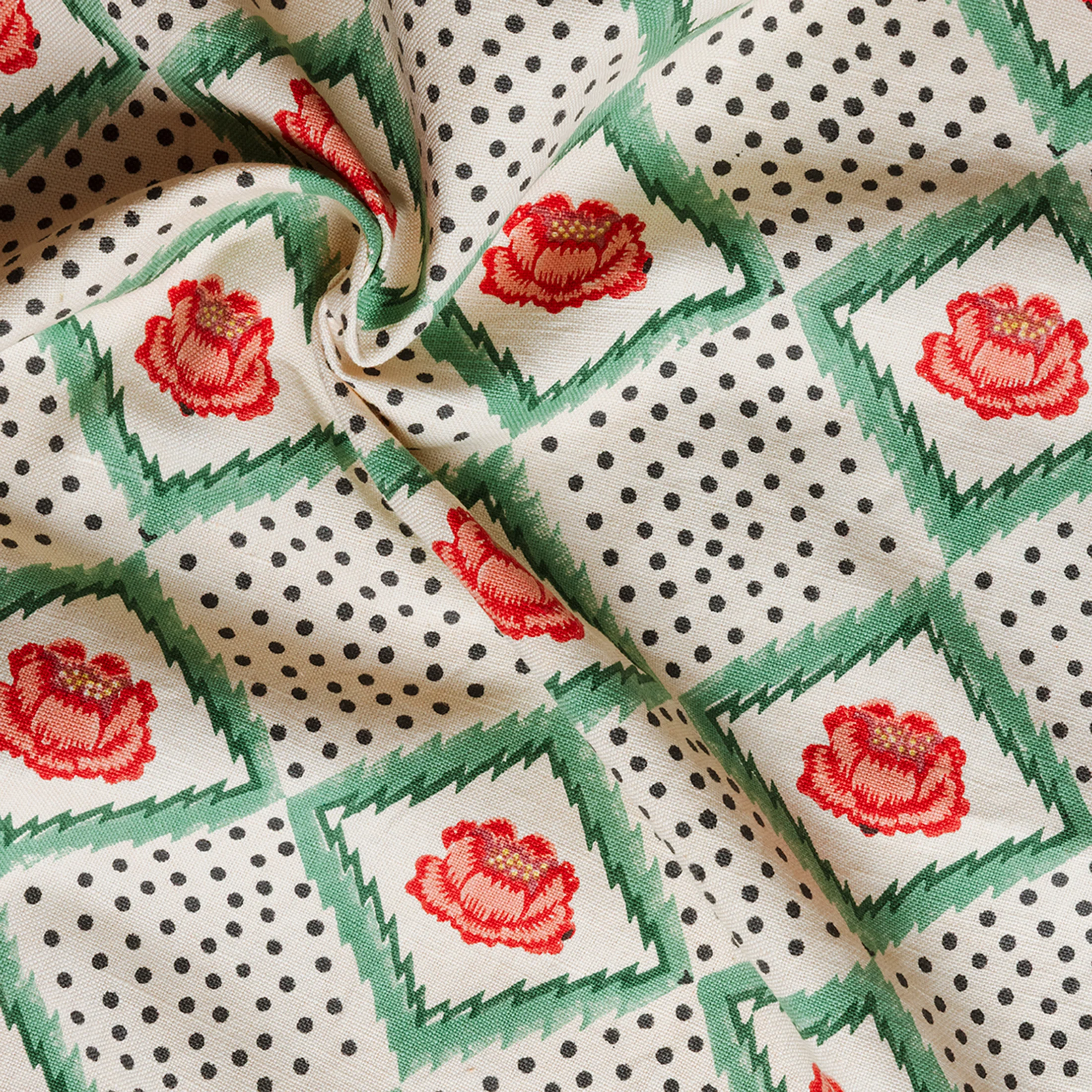 Peony Fabric Swatch | Cream - Image 9