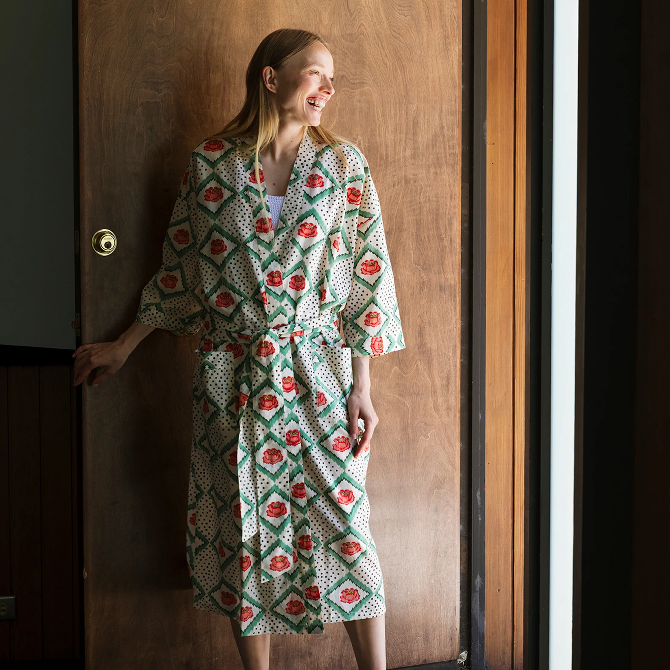 Peony Robe | Cream - Image 4
