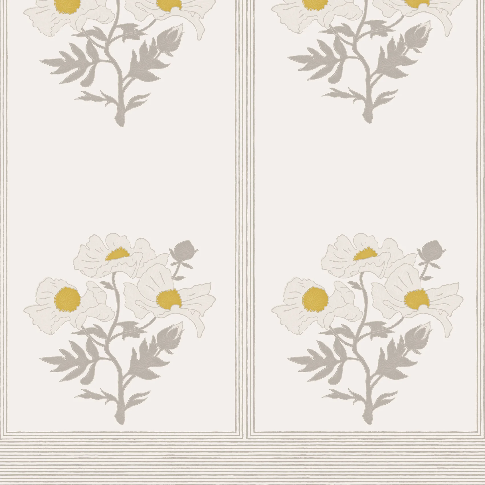 Poppies Wallpaper | Linen - Image 4