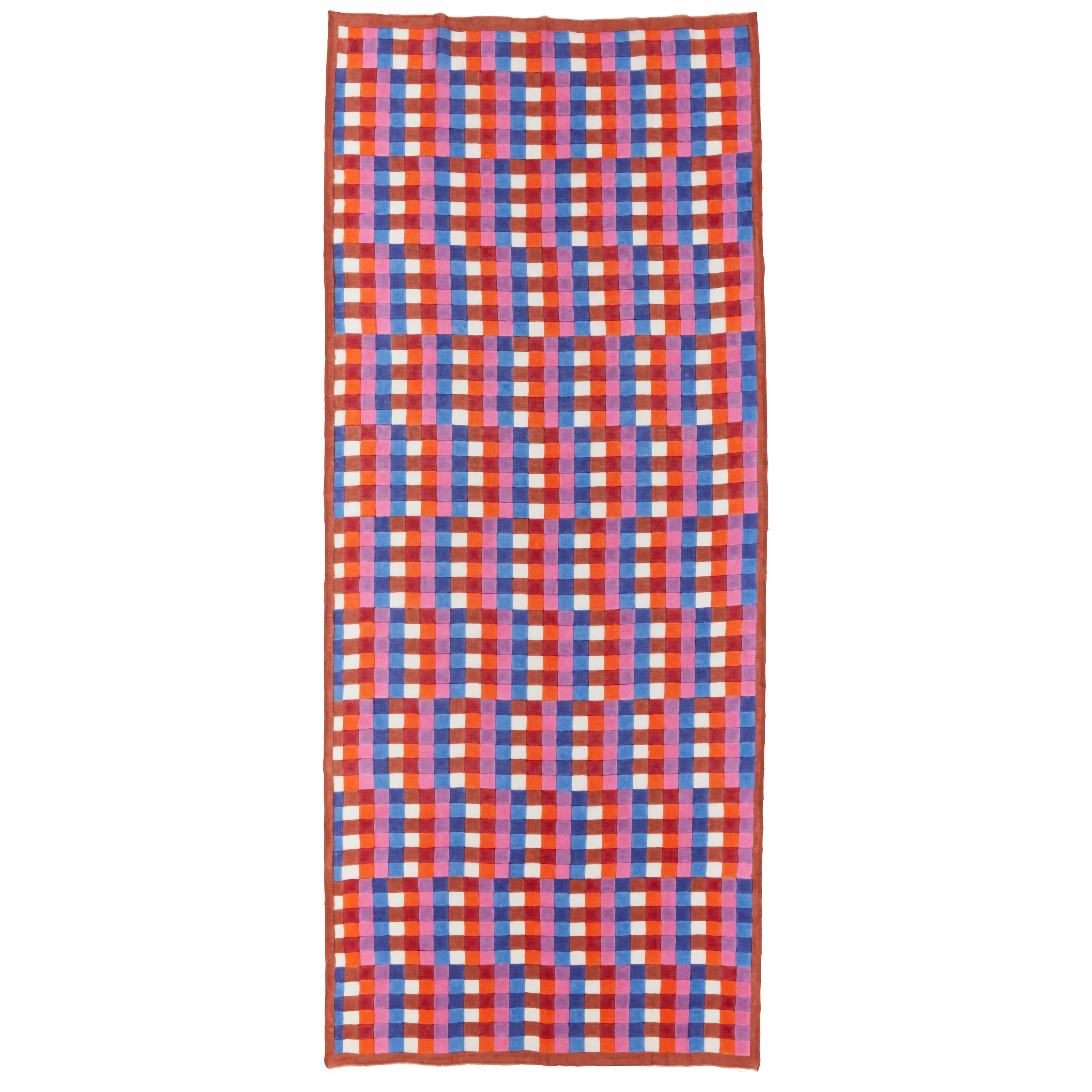 Purple Split Bars Long Scarf - Image 5