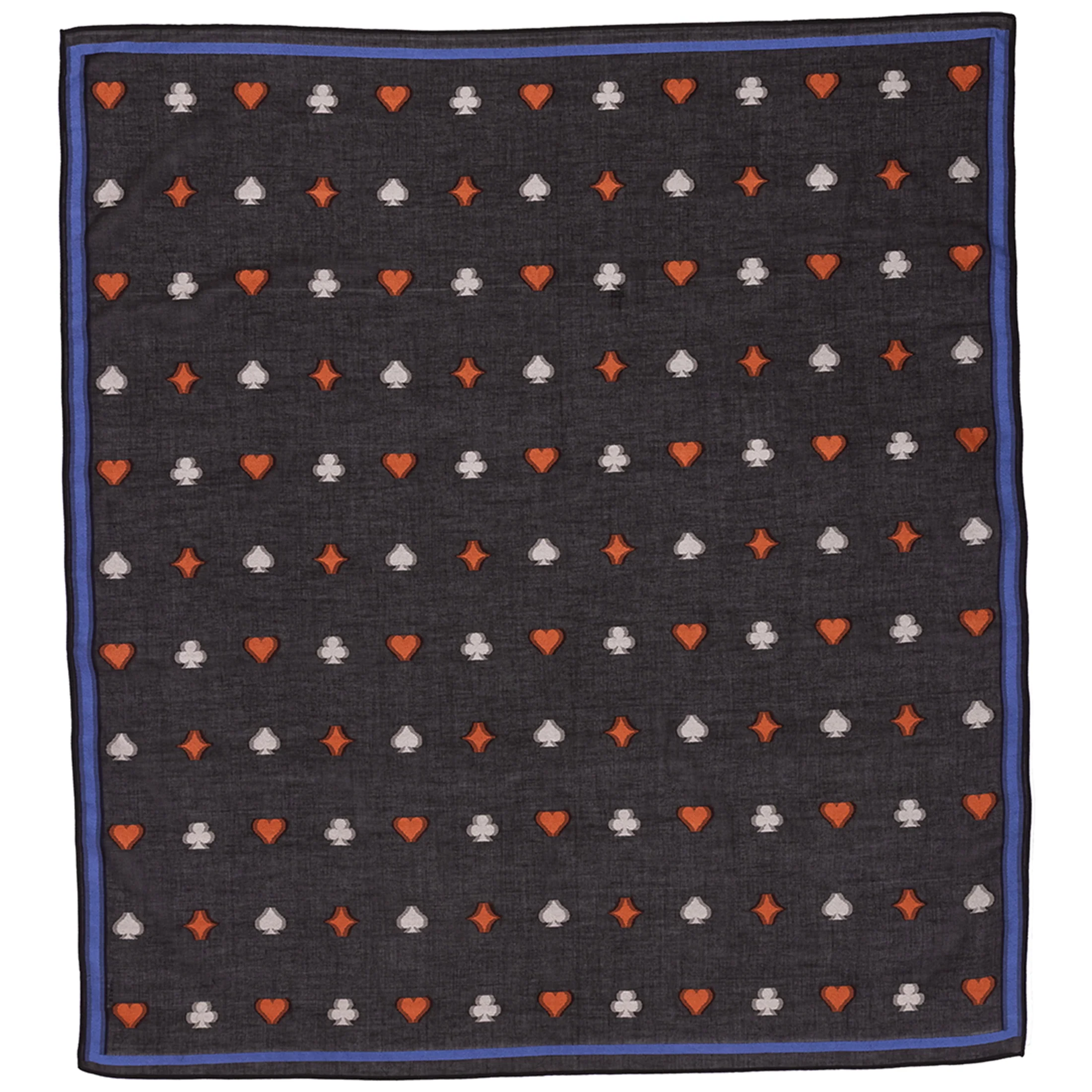 Spades Jacquard Silk Scarf - Image 7