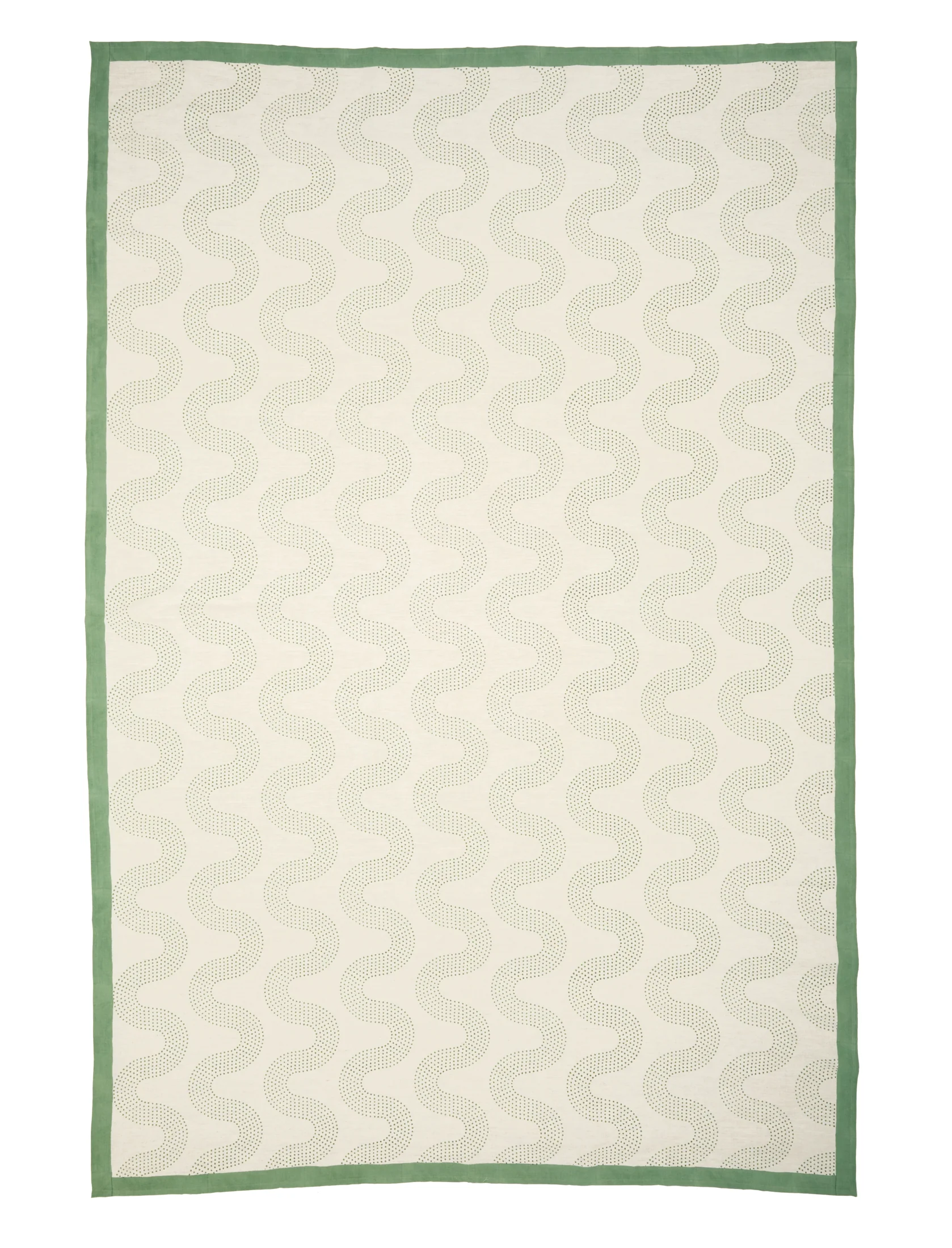 Squiggle Dot Tablecloth | Basil - Image 5