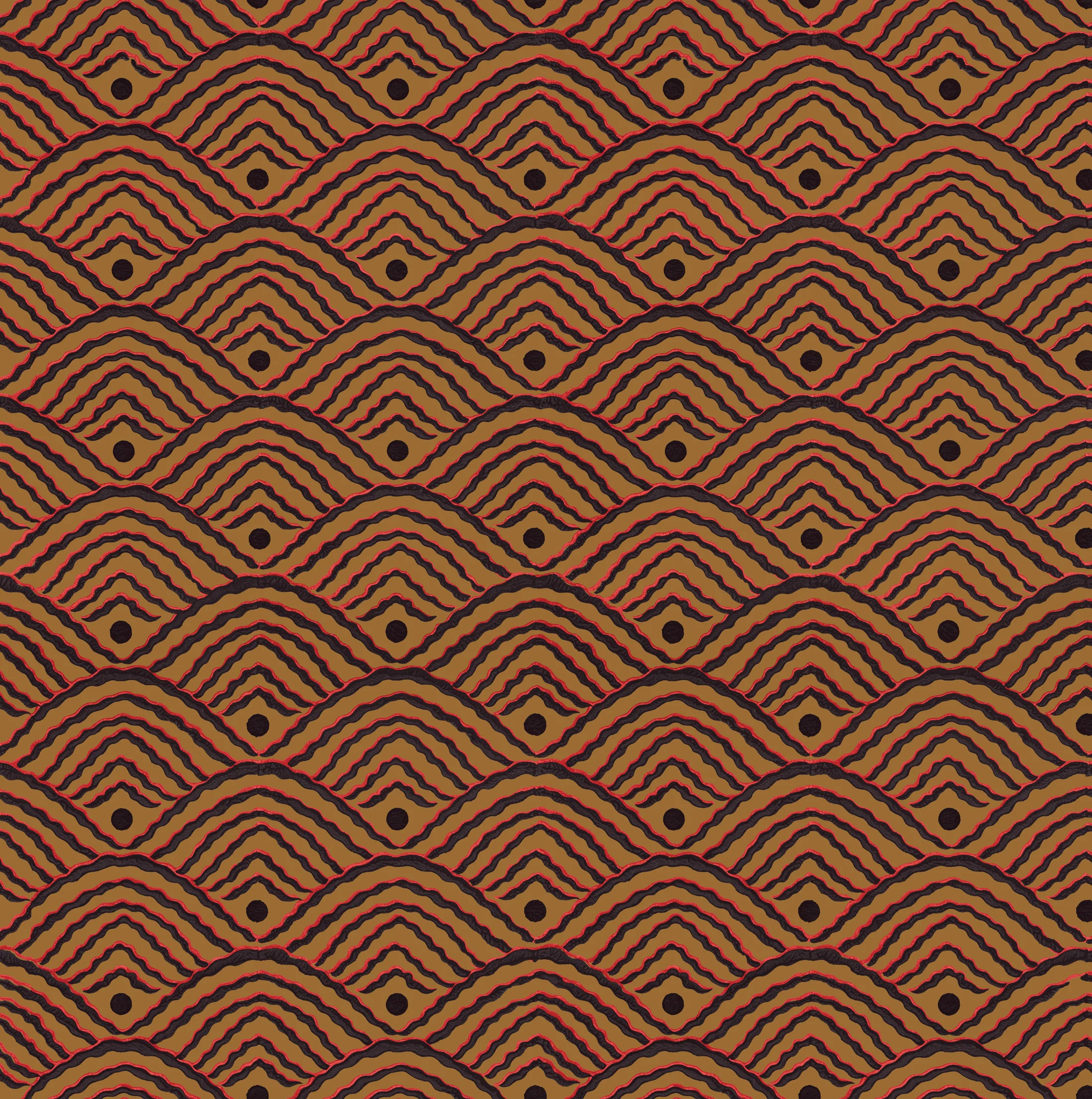 Valley Dot Wallpaper Sample | Russet